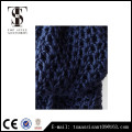 Blue color infinity girls scarf, Knitted acrylic scarf, scarf factory China